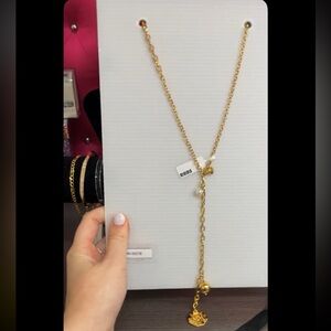 NWT lariat mayamar 24kt gold dipped necklace